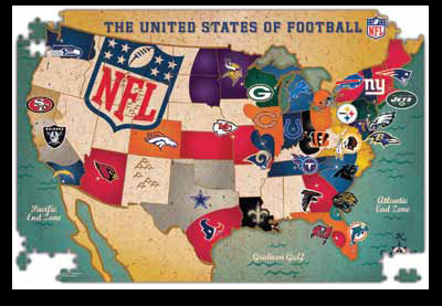 USA Team Map - NFL