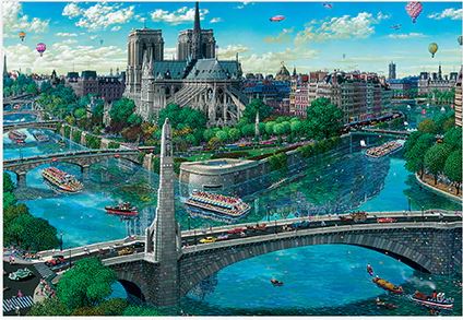 Notre Dame Paris & France Jigsaw Puzzle