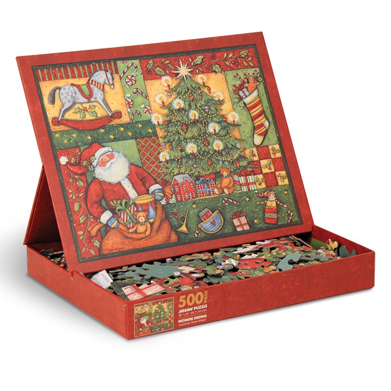 Patchwork Christmas, 500 Pieces, Lang | Puzzle Warehouse