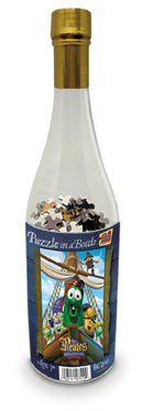 new Puzzle in a Bottle Veggie Tales Pirates 