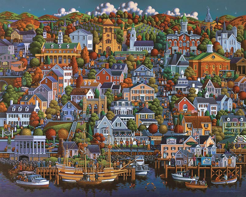 Plymouth Landmarks & Monuments Jigsaw Puzzle
