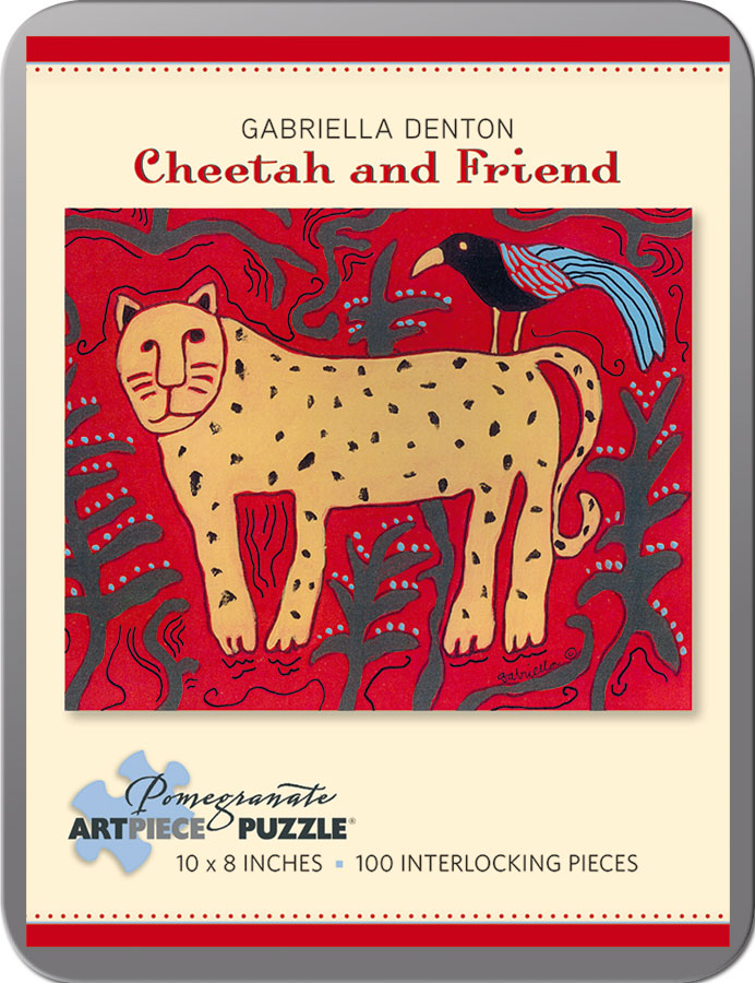 Cheetah and Friend Mini Puzzle Jungle Animals Jigsaw Puzzle