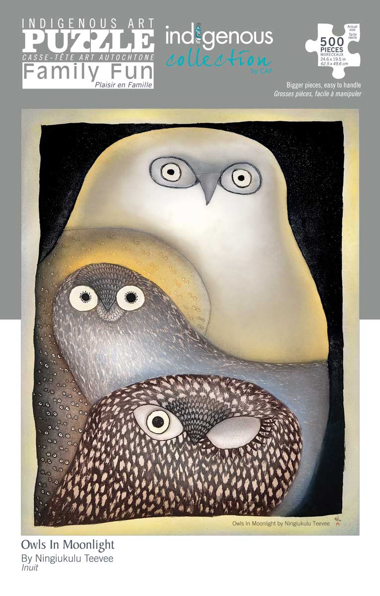 Owls in Moonlight Birds Jigsaw Puzzle
