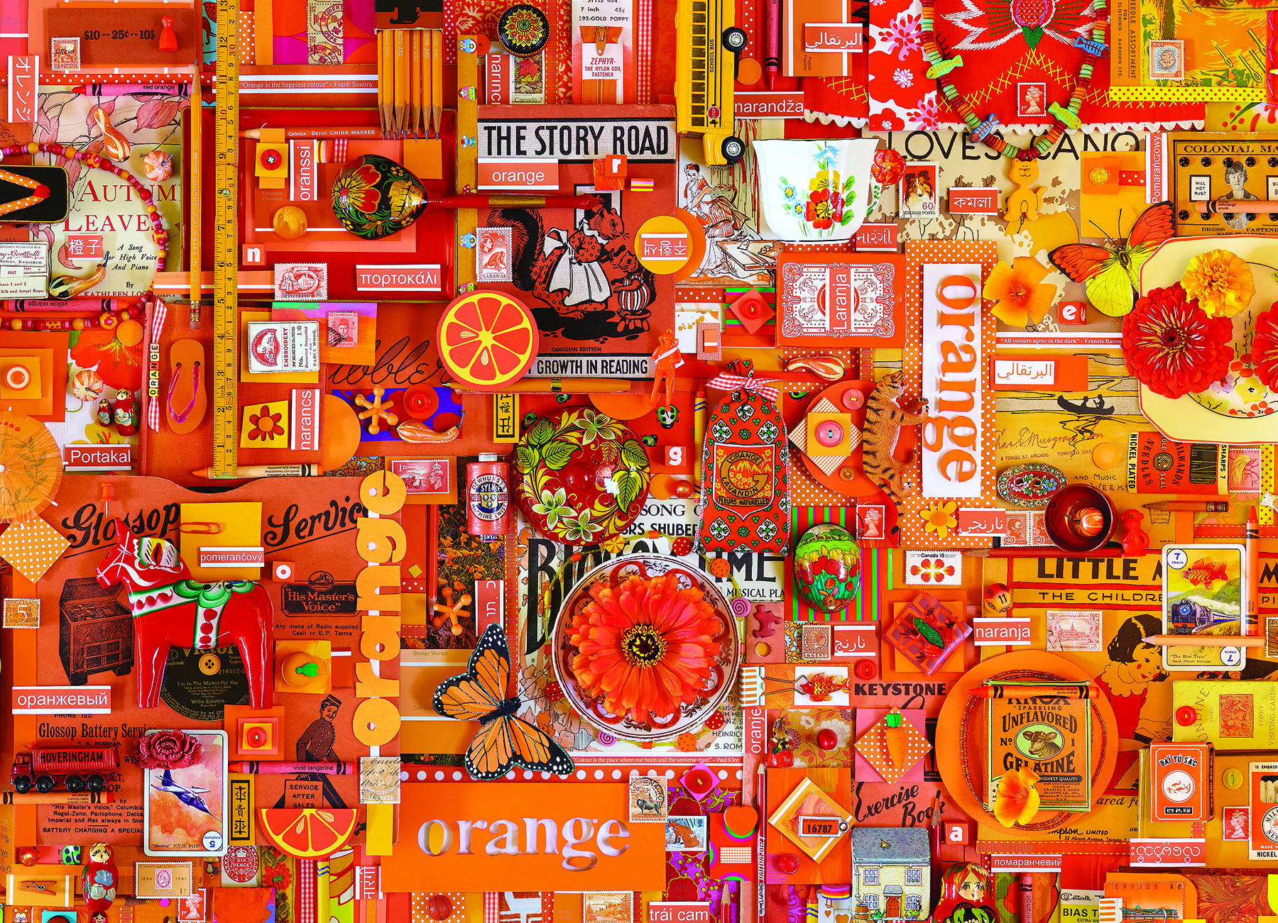 Orange, 1000 Pieces, Cobble Hill Puzzle Warehouse