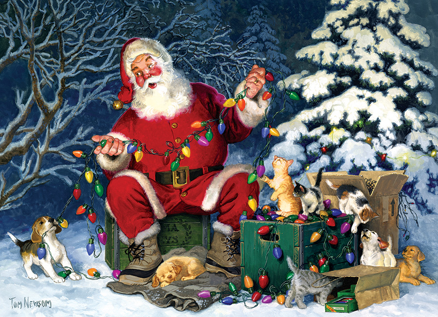 Santa's Little Helper, 500 Pieces, Cobble Hill | Puzzle Warehouse