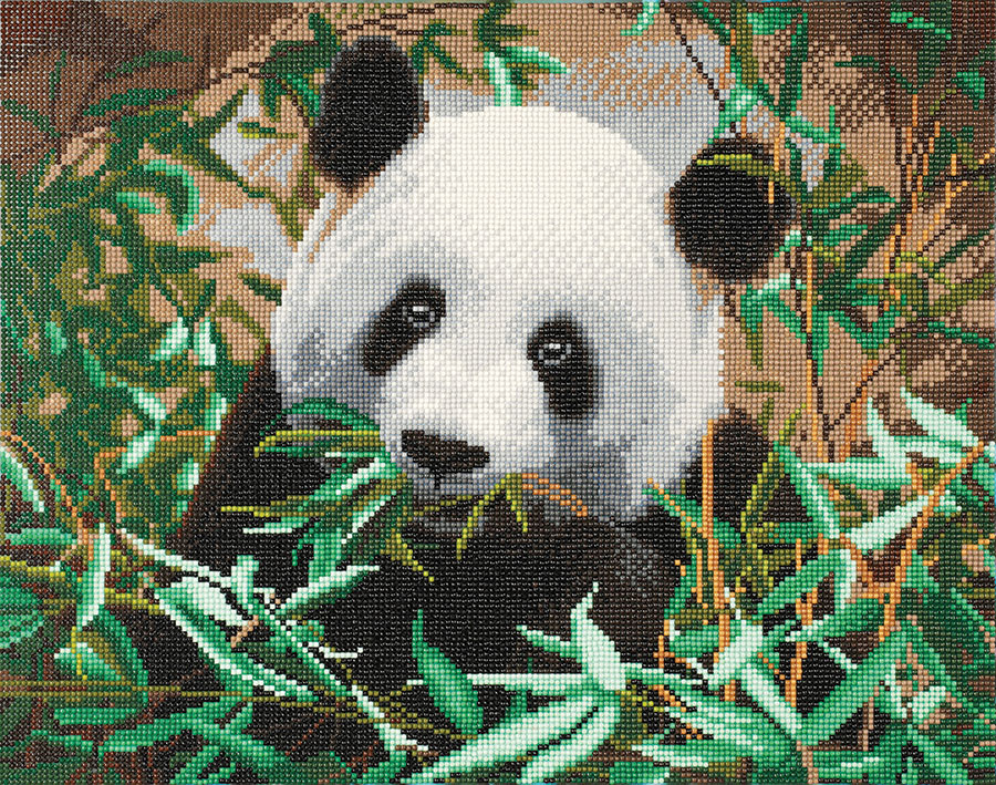 Hungry Panda Crystal Art Large Framed Kit
