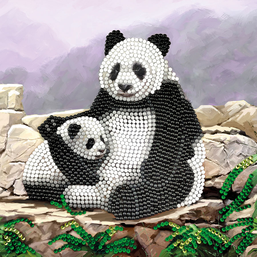 Panda Crystal Art Card Kit
