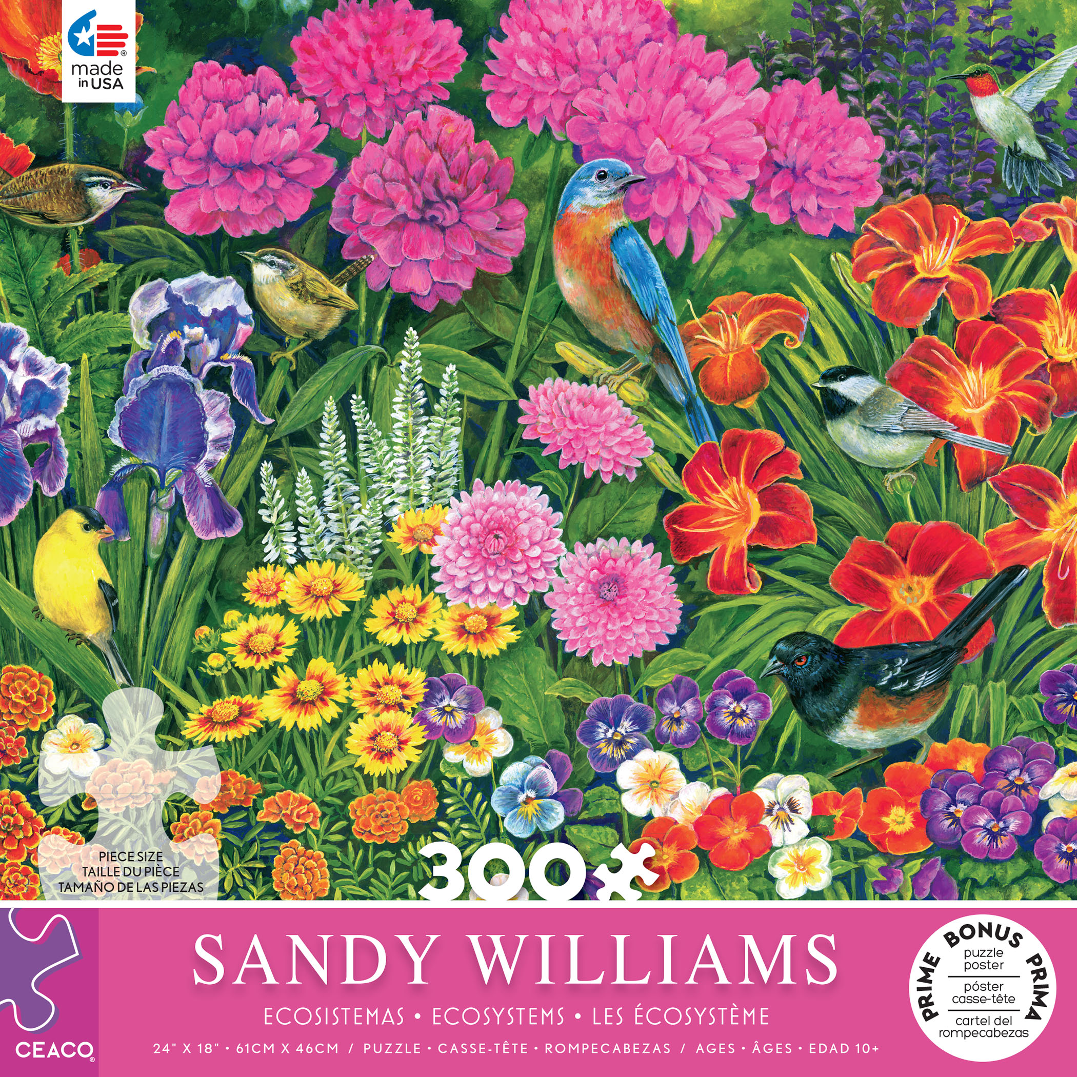 Summer Garden by Sandy Williams Flower & Garden Jigsaw Puzzle