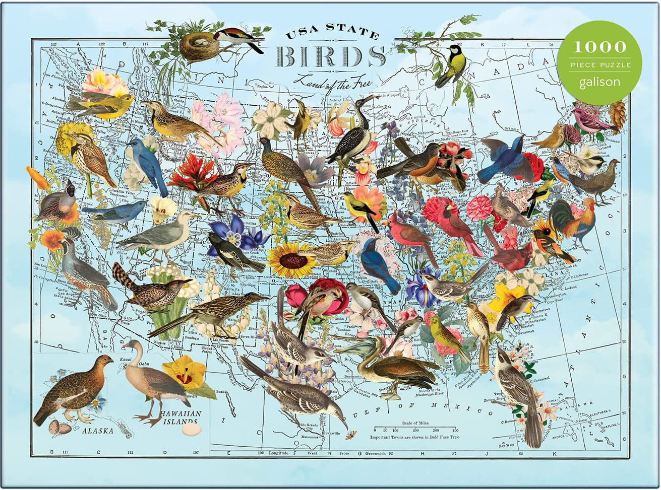 Wendy Gold State Birds Birds Jigsaw Puzzle