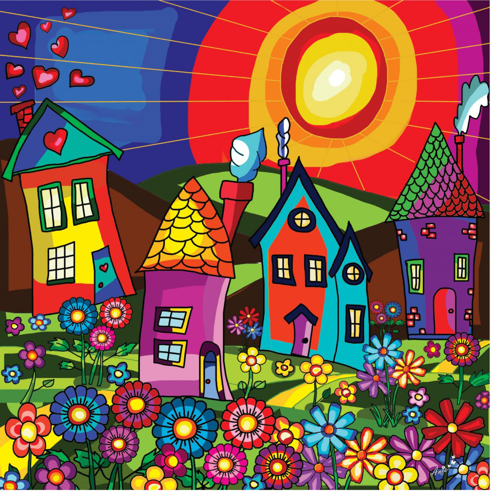 Sunny Day by Anie Maltais Countryside Jigsaw Puzzle