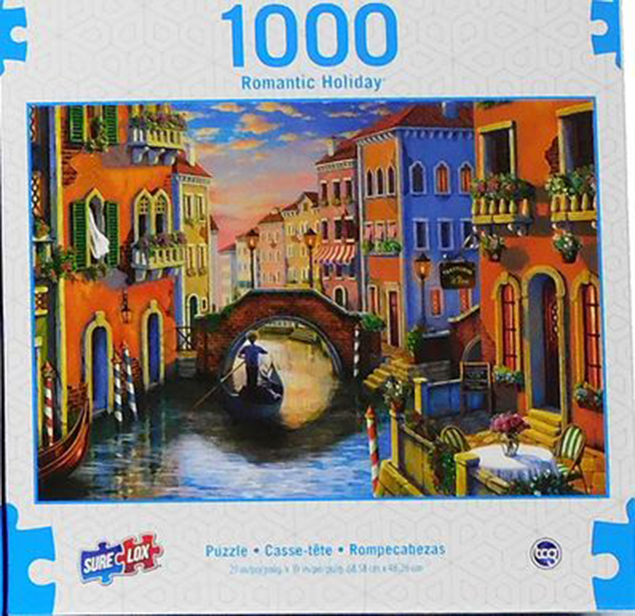 Sunset in Venice Lakes & Rivers Jigsaw Puzzle