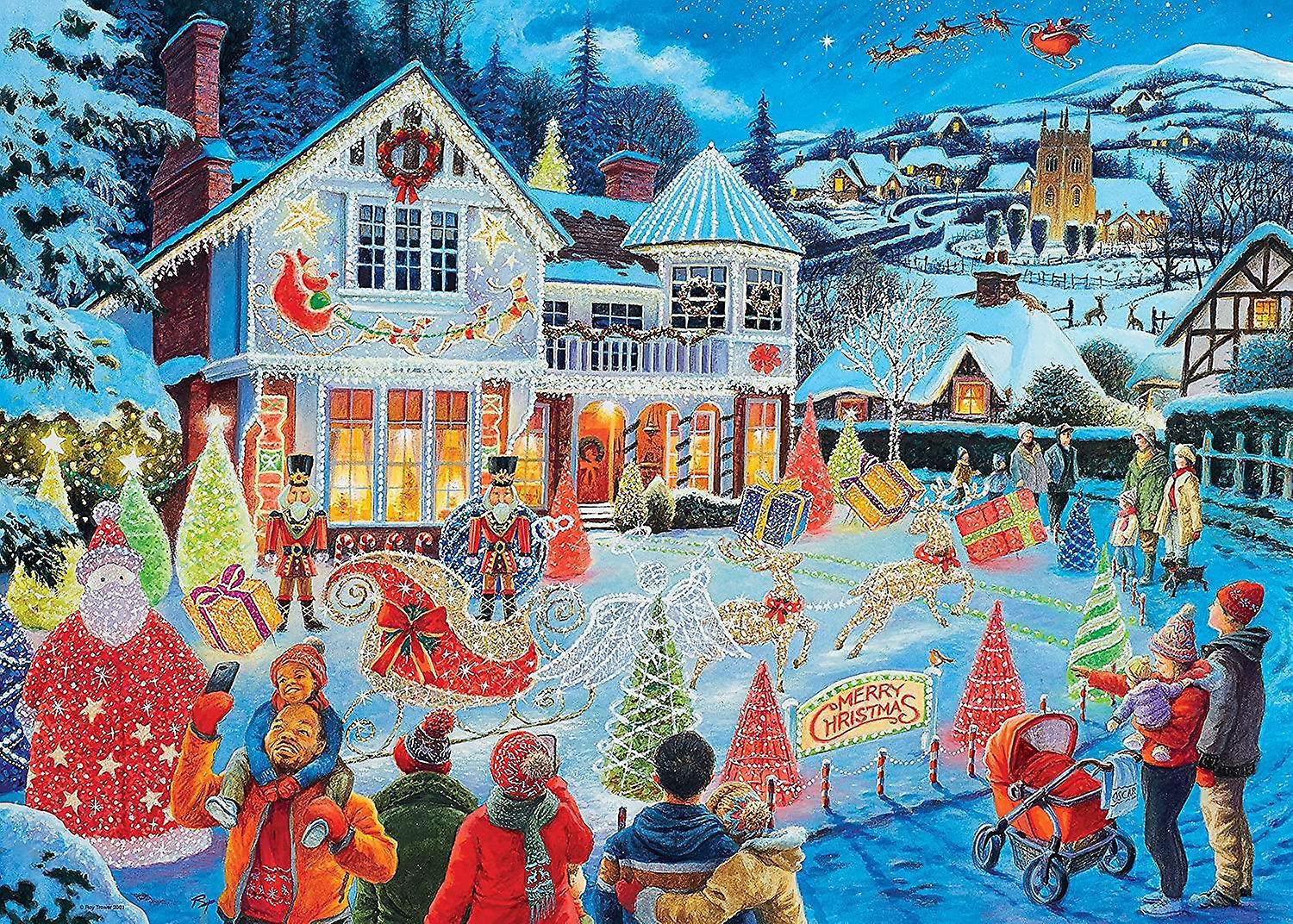 The Christmas House Christmas Jigsaw Puzzle