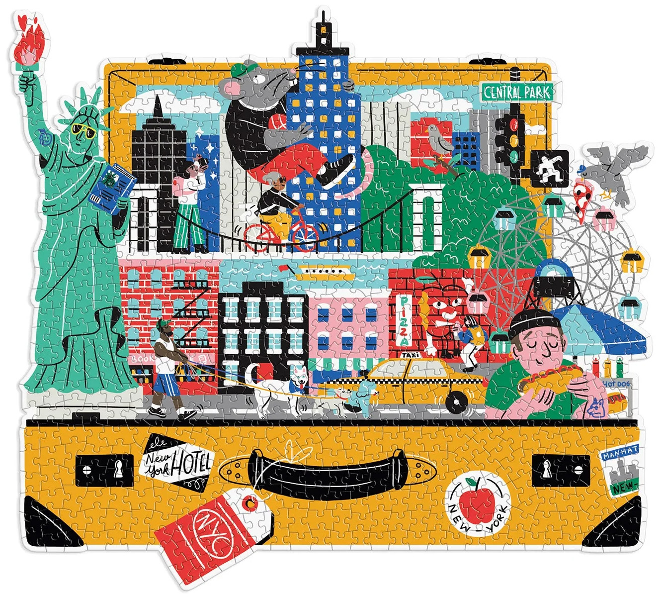 The City That Never Sleeps Shaped Puzzle