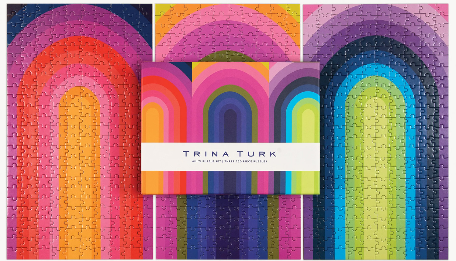 Trina Turk Multipack Puzzle Set Pattern & Geometric Jigsaw Puzzle