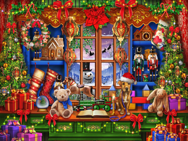 Ye Olde Christmas Shoppe Christmas Jigsaw Puzzle