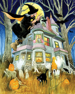 All Hallows Eve - Scratch and Dent Cats Jigsaw Puzzle