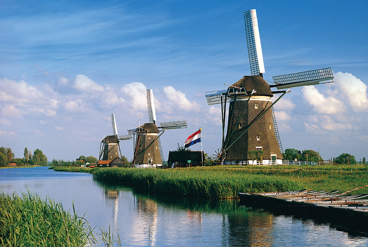 Windmill, Netherlands Travel Jigsaw Puzzle