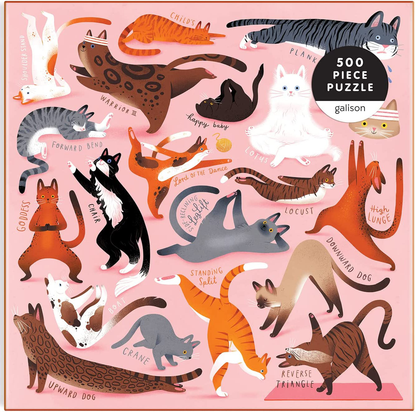 Yoga For Cats Cats Jigsaw Puzzle