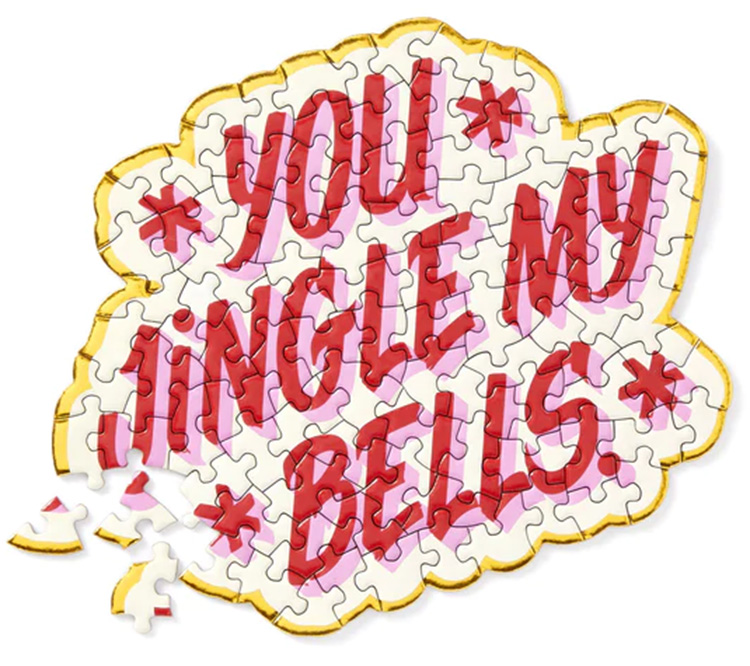 You Jingle My Bells Mini Shaped Puzzle Humor Jigsaw Puzzle