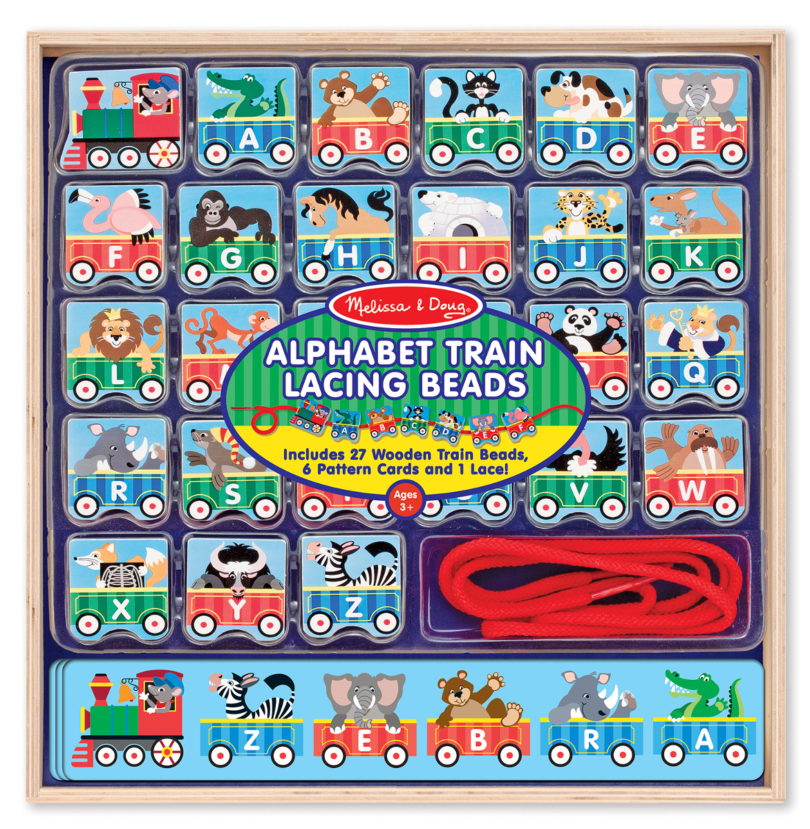 ABC Lacing Train, Melissa and Doug | Puzzle Warehouse