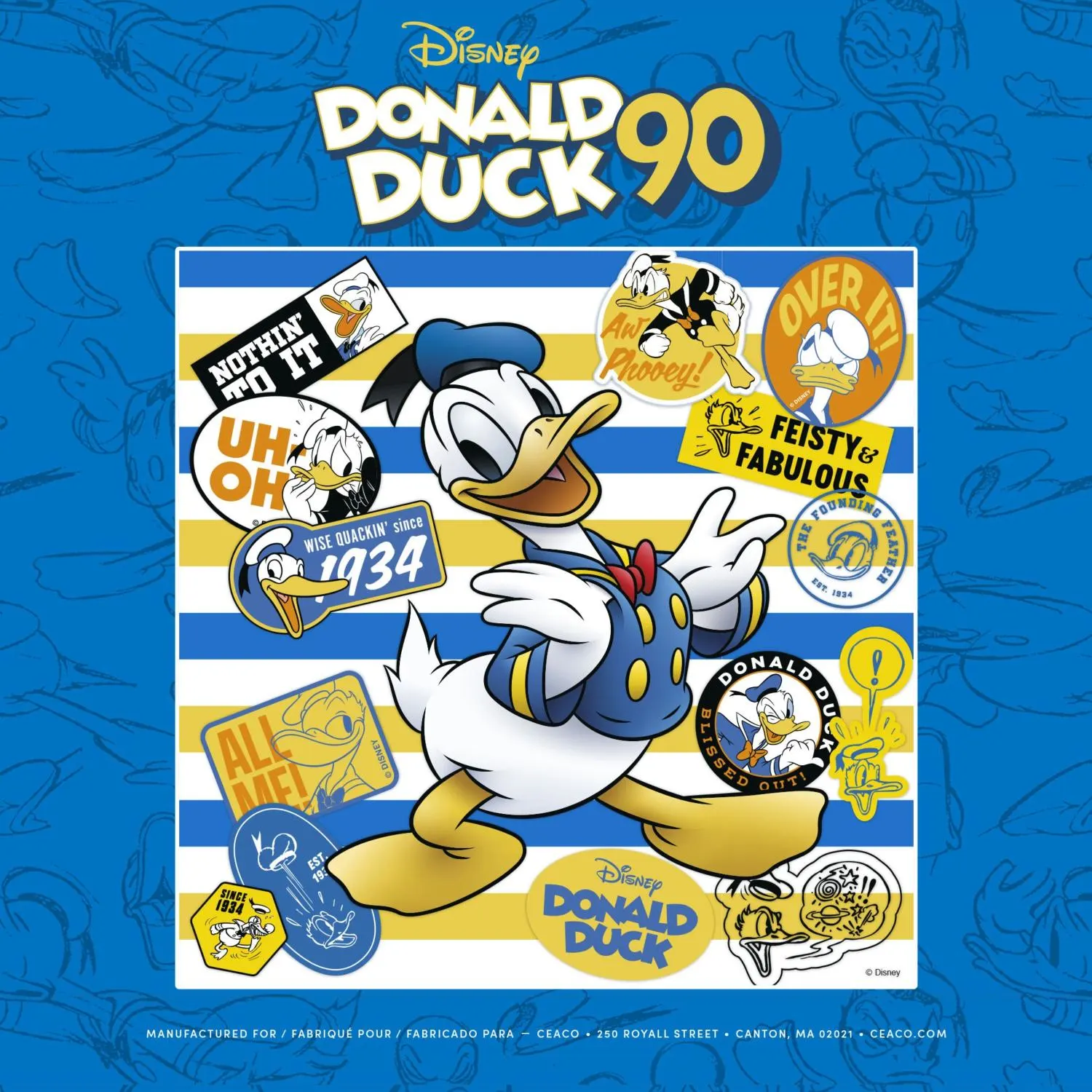 Donald Duck 90th Collage - 300 Piece Jigsaw Puzzle by Ceaco