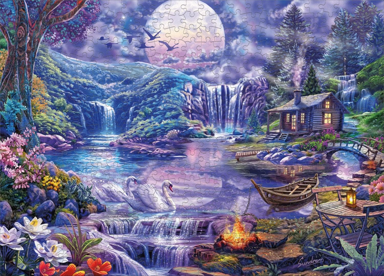 Swan Lake Romance (Steve Sundram) Landscape
