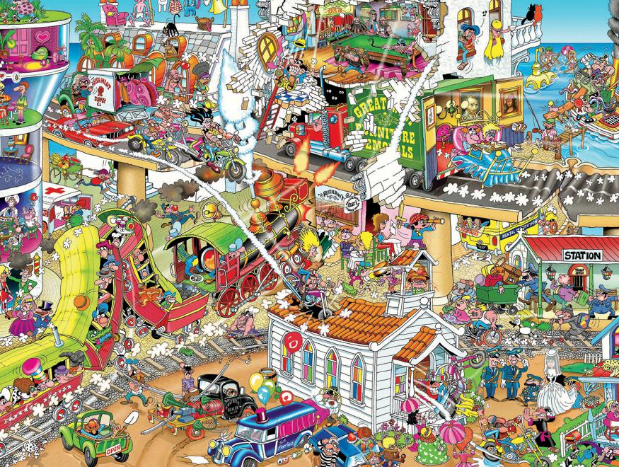 Who Started This Mess? (1500 Piece Puzzles) - Scratch and Dent Humor Jigsaw Puzzle