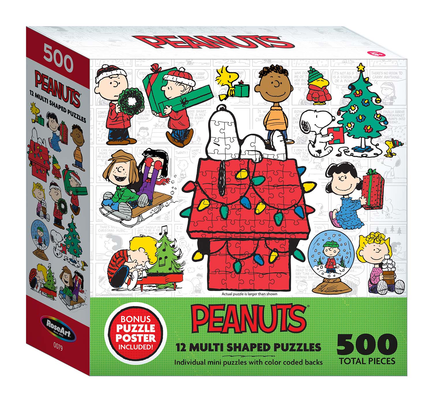 Peanuts - Holiday Friends Christmas Shaped Puzzle