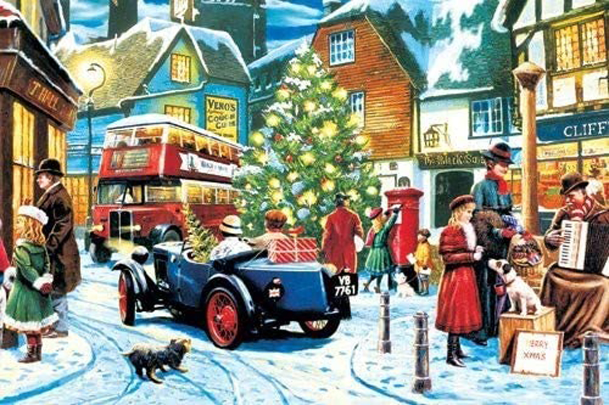 World's Smallest Jigsaw Puzzle -Christmas Streets Christmas Jigsaw Puzzle