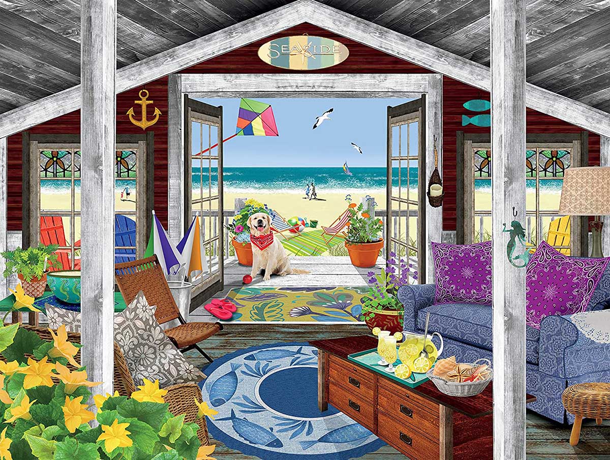 Beach Cottage Summer Jigsaw Puzzle