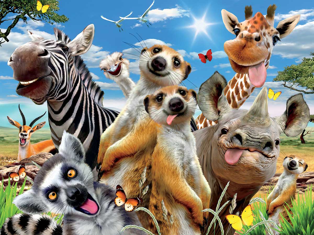 African Sun - Scratch and Dent Animals Jigsaw Puzzle