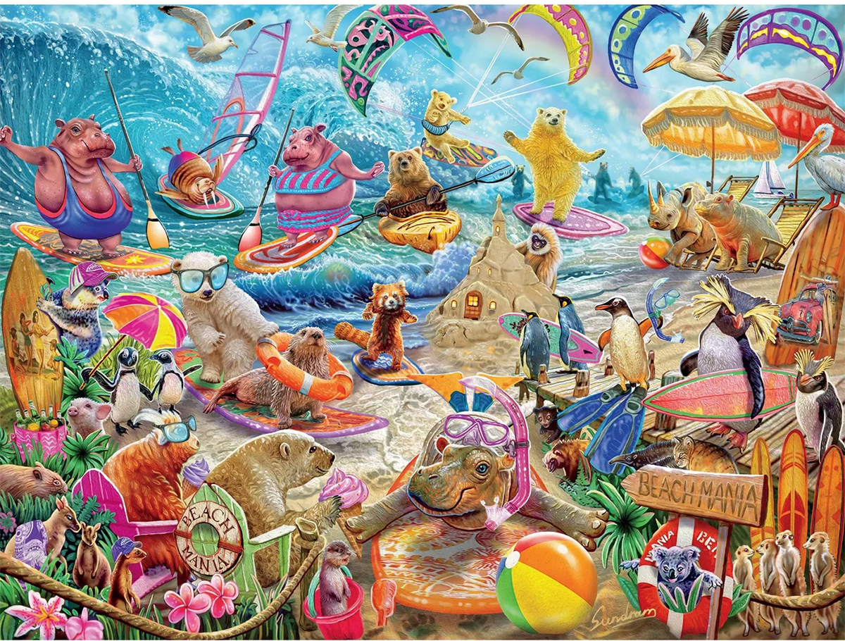 Beach Mania Animals Jigsaw Puzzle