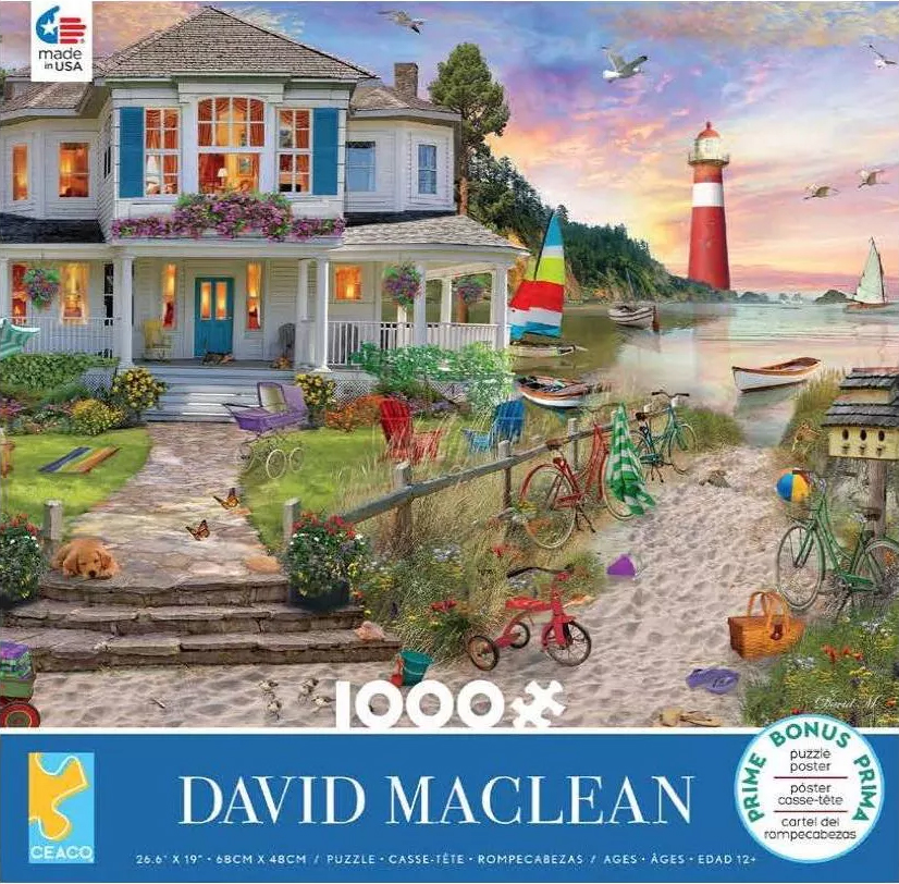 Beach Cove Scratch and Dent Lighthouse Jigsaw Puzzle