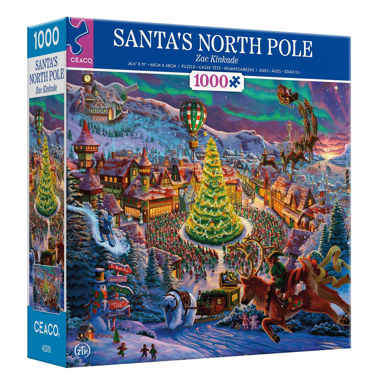Santa's North Pole Zac Kinkade Classic Christmas Winter