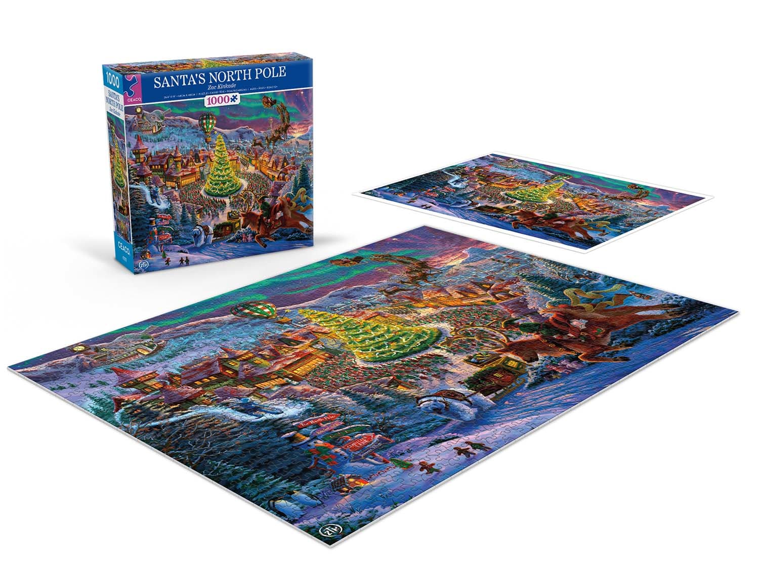 Santa's North Pole Zac Kinkade Classic Christmas Winter