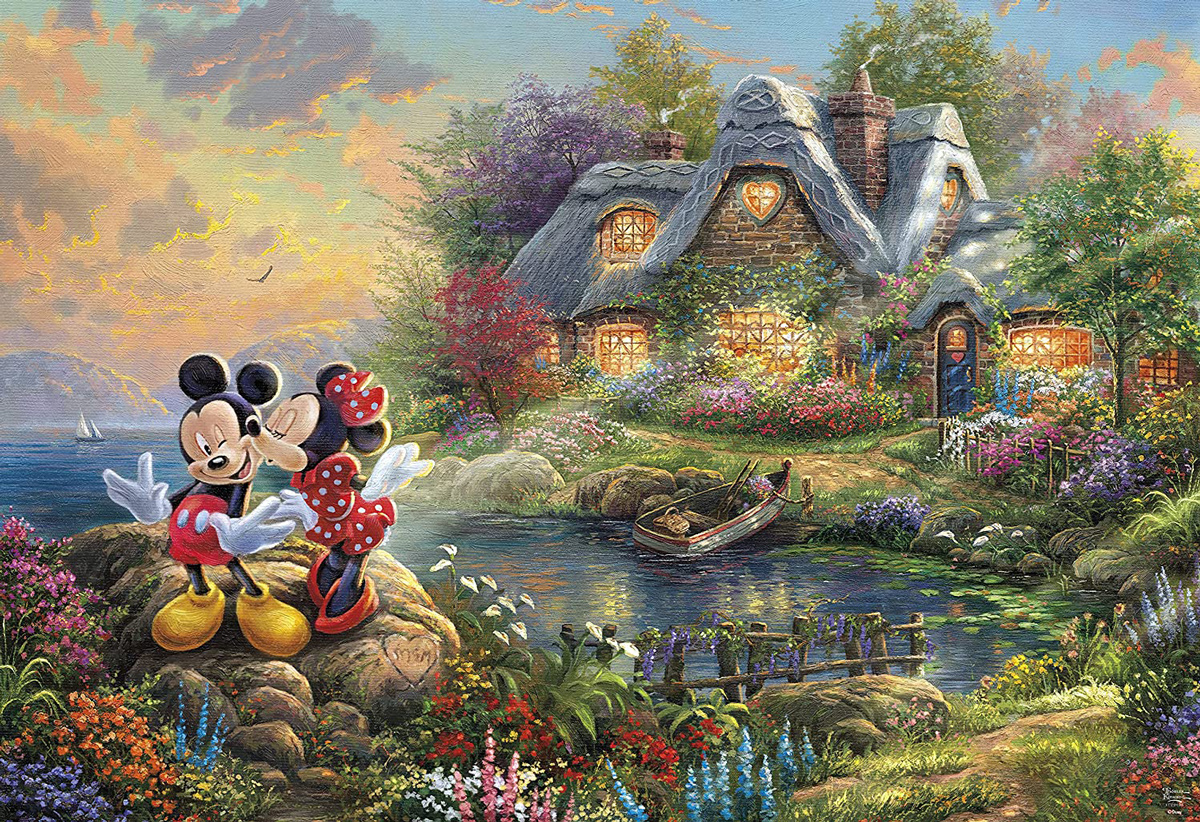 Mickey & Minnie Sweetheart Cove - Scratch and Dent Mickey & Friends Jigsaw Puzzle