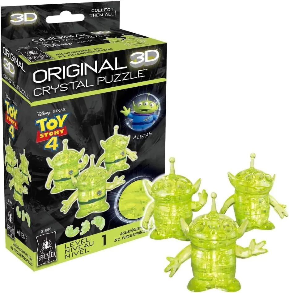 Toy Story Aliens 3D Crystal Puzzle Disney
