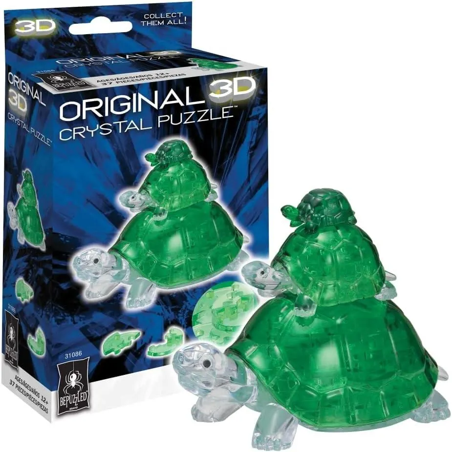 Turtles Original 3D Crystal Puzzle - 37 Piece Jigsaw Puzzle