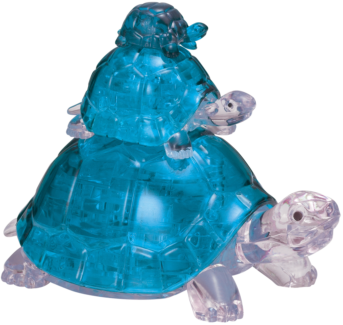 Turtles Original 3D Crystal Puzzle Reptile & Amphibian Crystal Puzzle By Bepuzzled