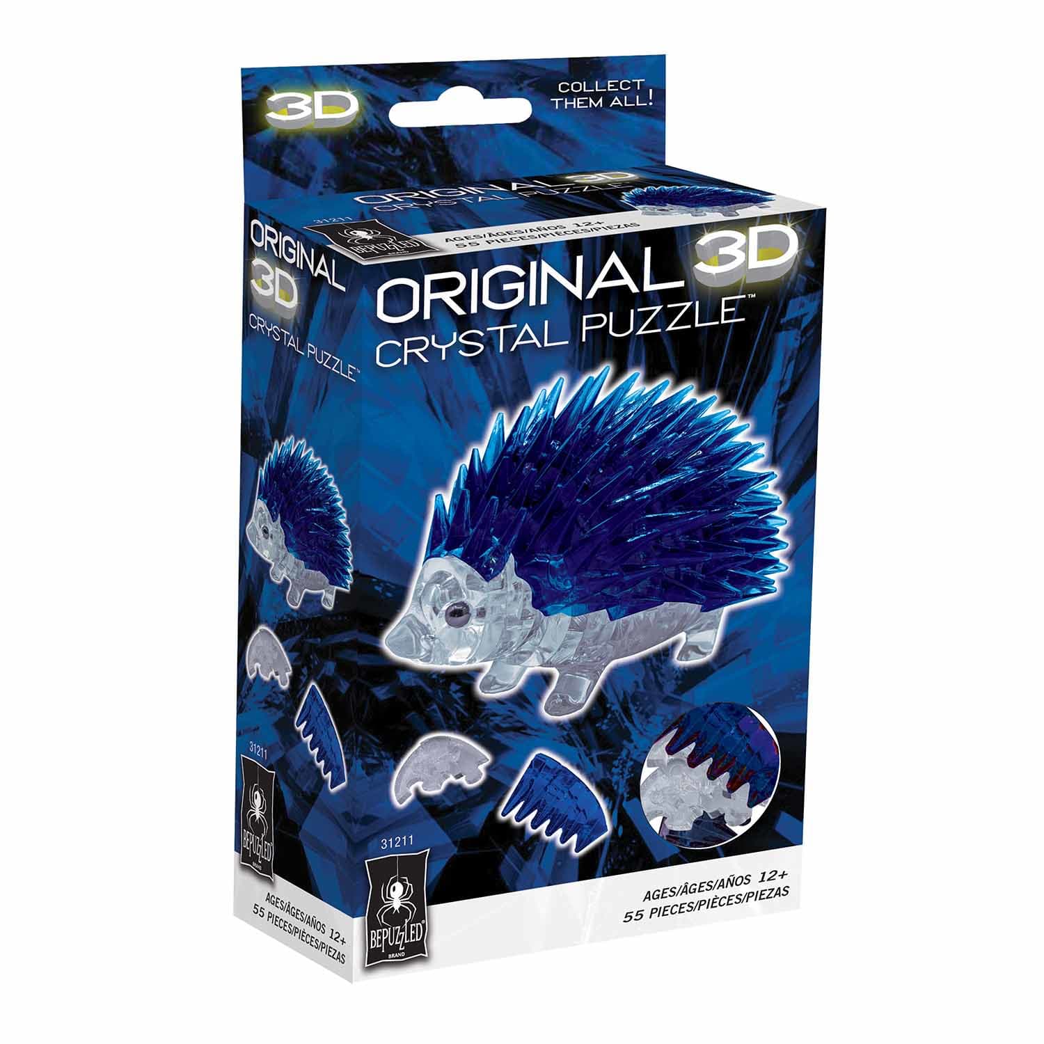 Hedgehog 3D Crystal Puzzle Animals