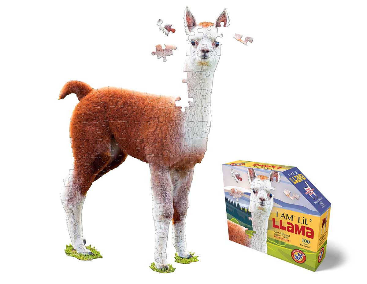 Madd Capp Jr Puzzle - I AM Lil' Llama Animals Shaped Puzzle