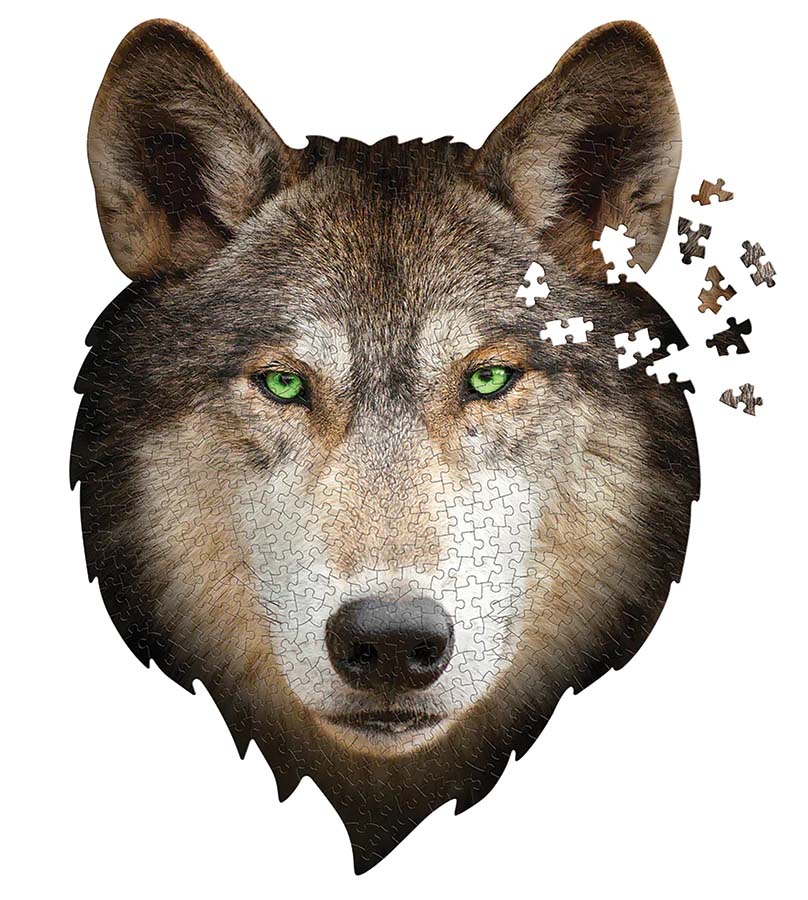 I Am Wolf Wolf Shaped Puzzle
