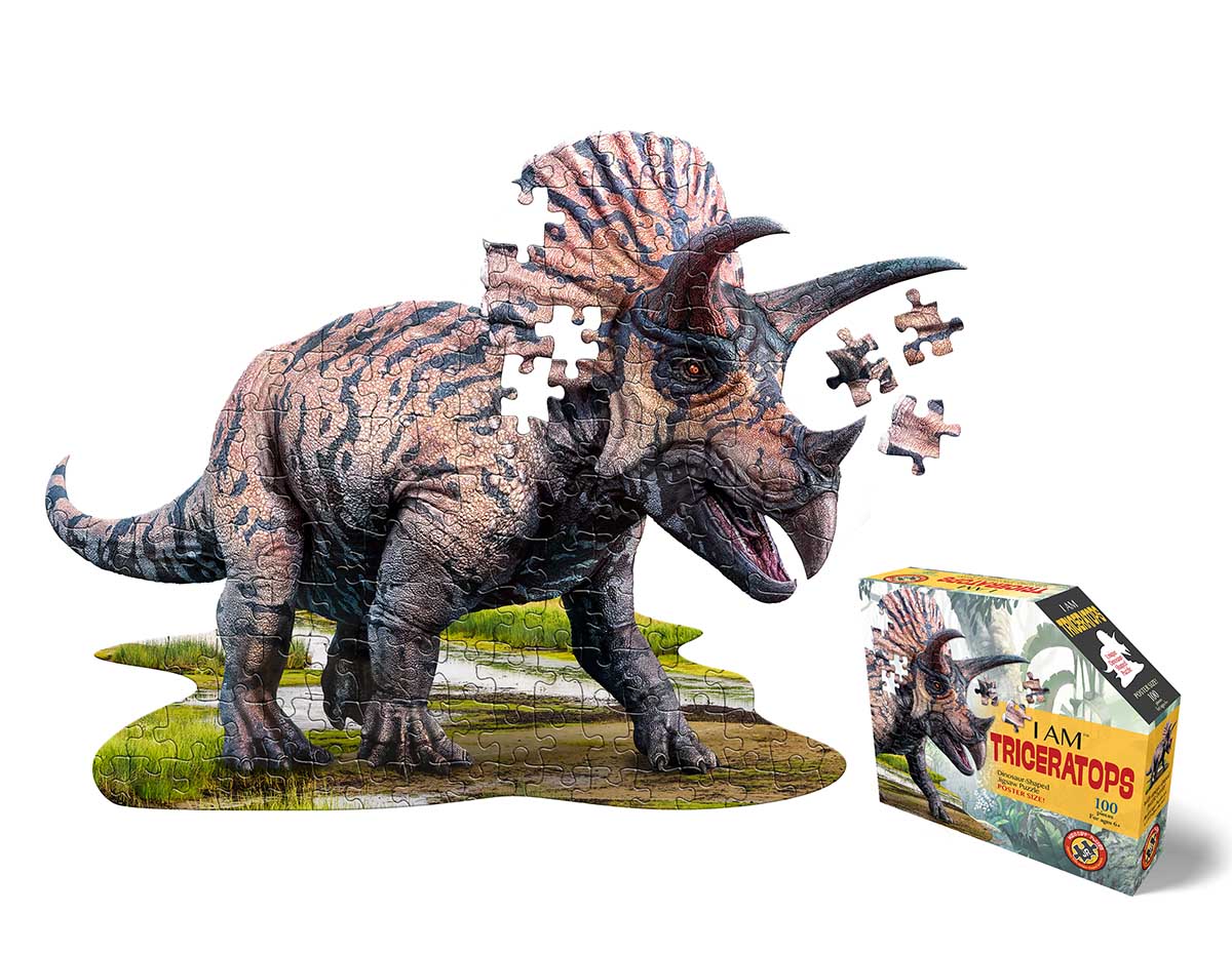 I Am Triceratops Dinosaurs Shaped Puzzle