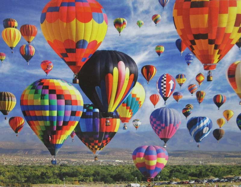 Colorful Hot Air Balloon Fiesta (Balloons Galore) - Scratch and Dent Hot Air Balloon Jigsaw Puzzle