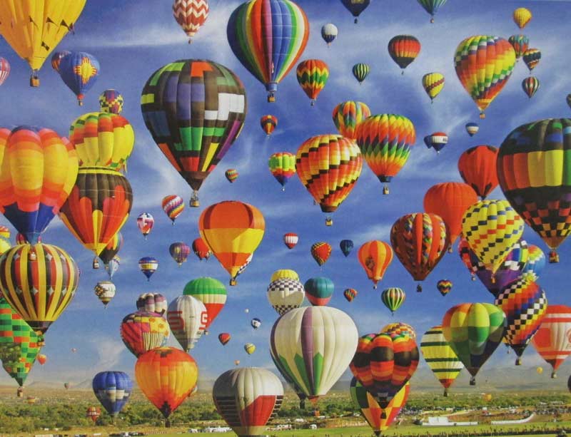 Hot Air Balloon Mass Ascension, Albuquerque - Scratch and Dent Hot Air Balloon Jigsaw Puzzle