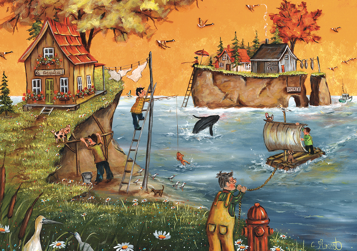 Autumn in Gaspe Fall Jigsaw Puzzle