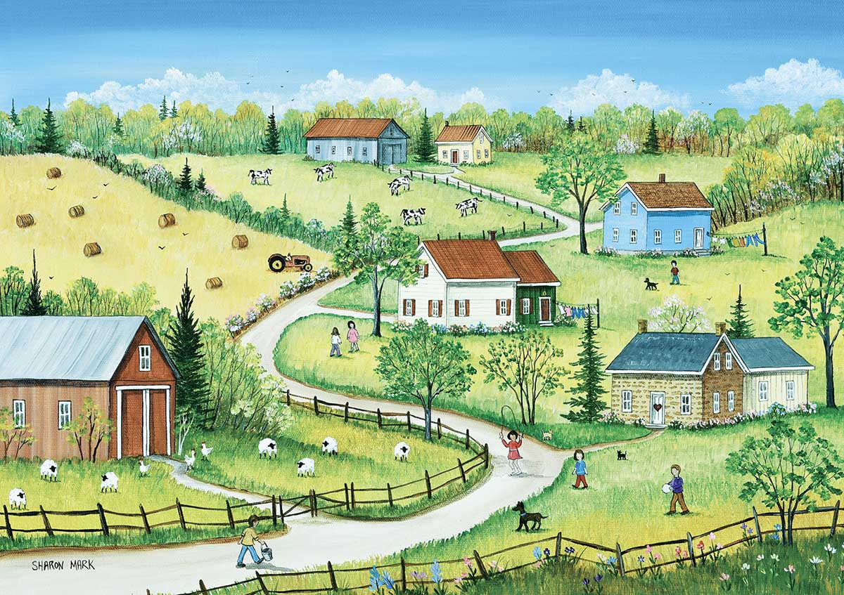 Country Summer Countryside Jigsaw Puzzle