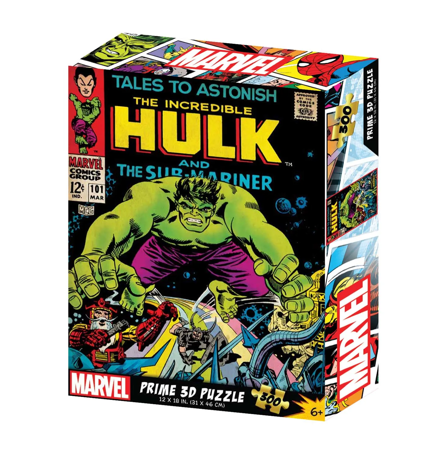 Marvel Comics The Hulk - 300 Piece Jigsaw Puzzle by Prime 3D
