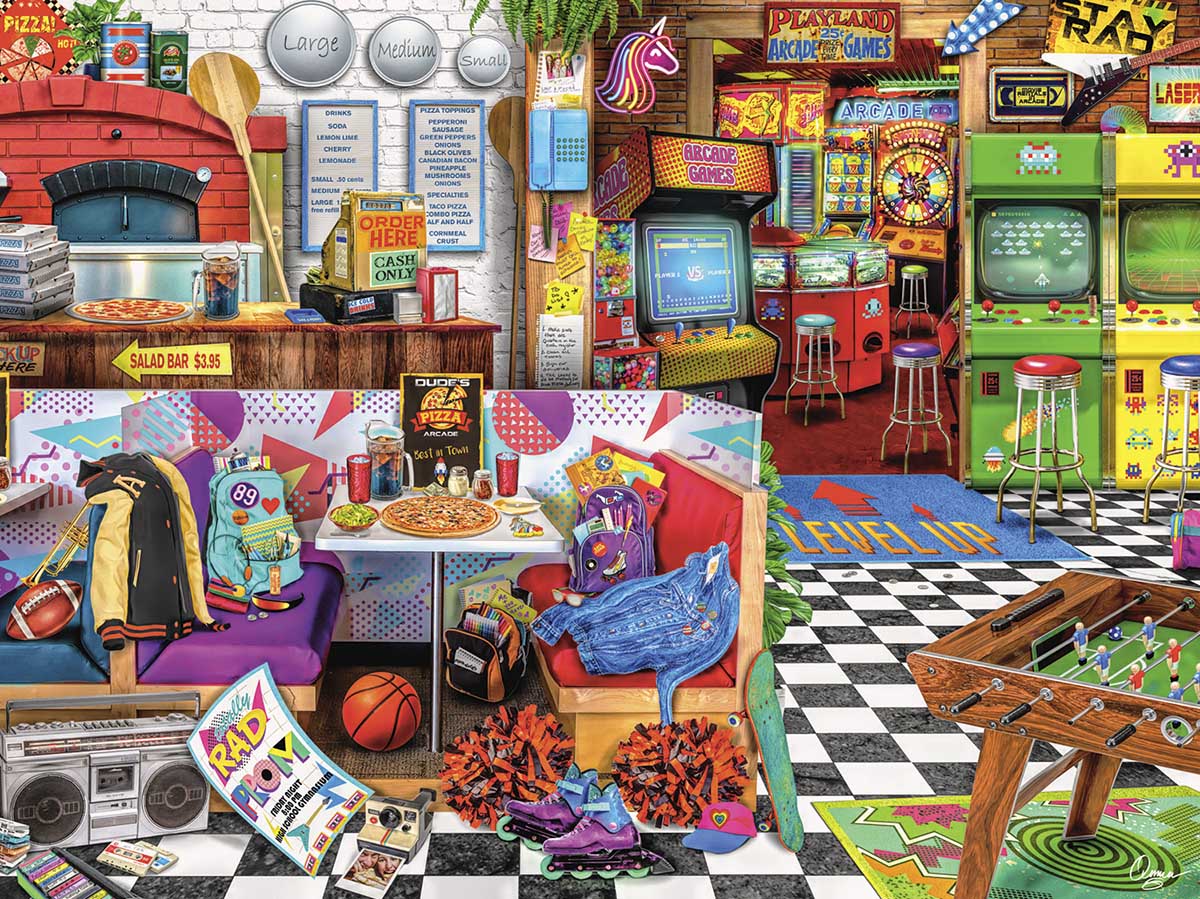 Pizza Arcade - Scratch and Dent Nostalgic & Retro Jigsaw Puzzle