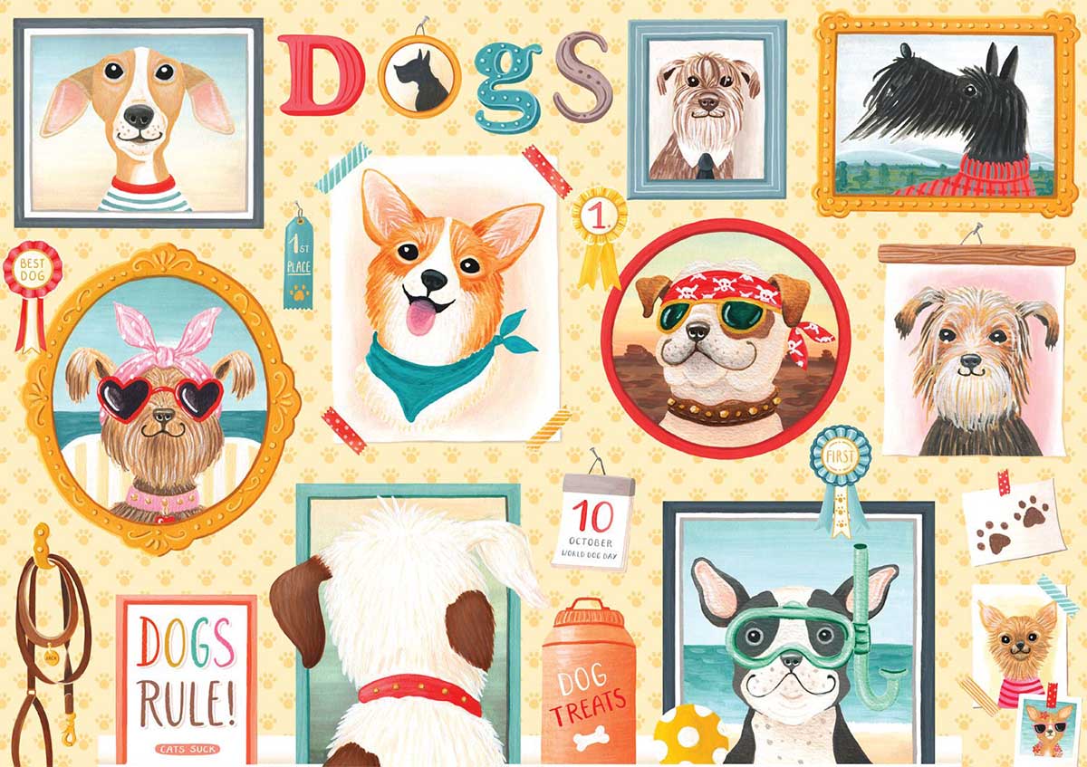 Pups 'n Kittens Dogs Large Piece By SunsOut